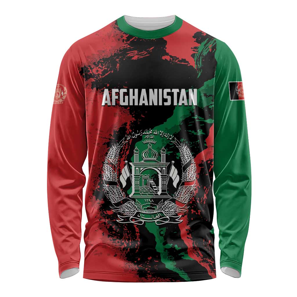 Personalized Afghanistan Long Sleeve Shirt Grunge Style