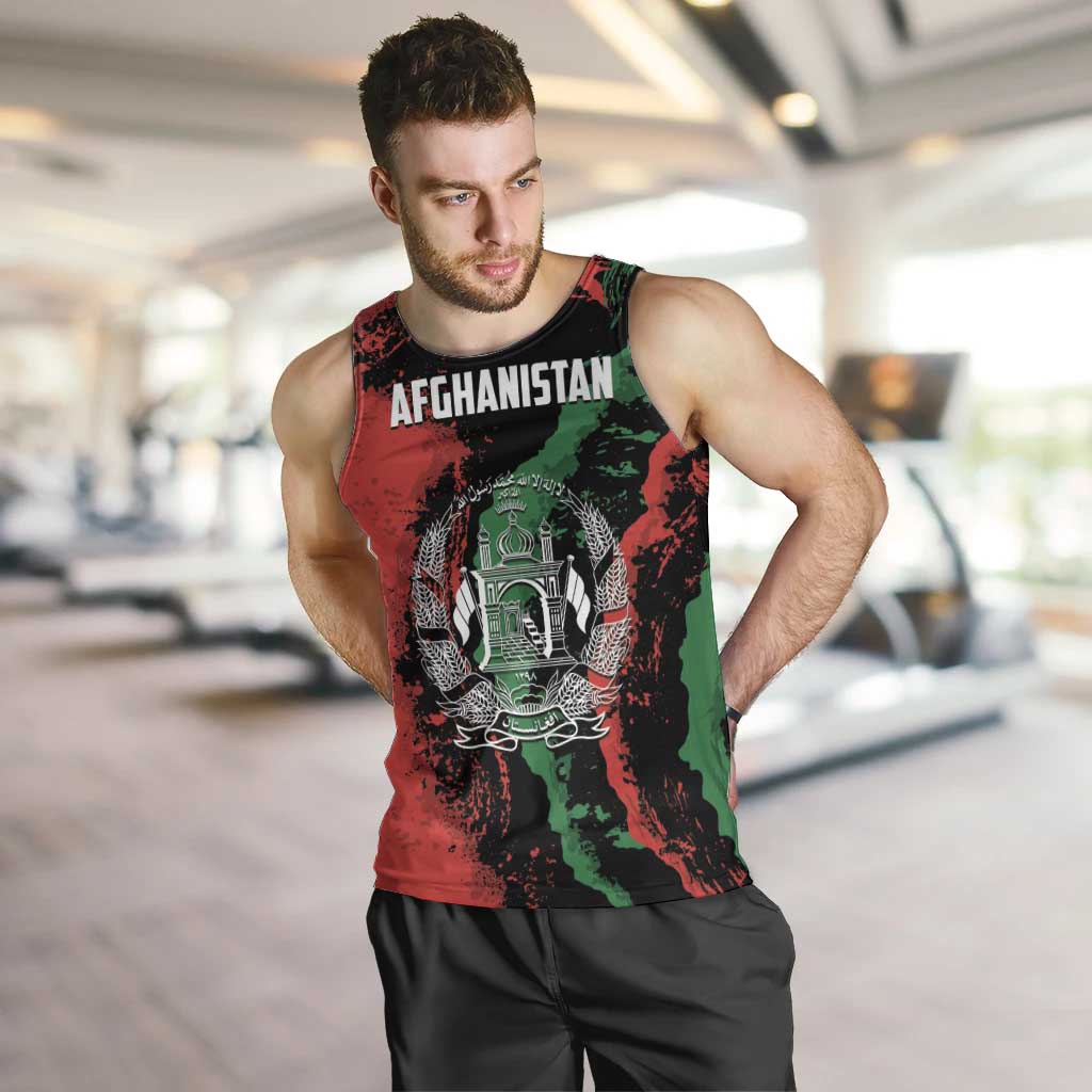 Personalized Afghanistan Men Tank Top Grunge Style