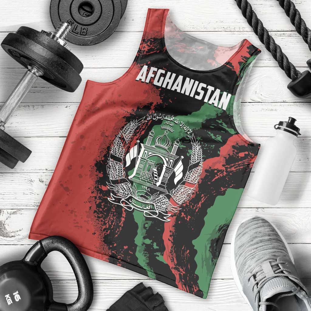 Personalized Afghanistan Men Tank Top Grunge Style