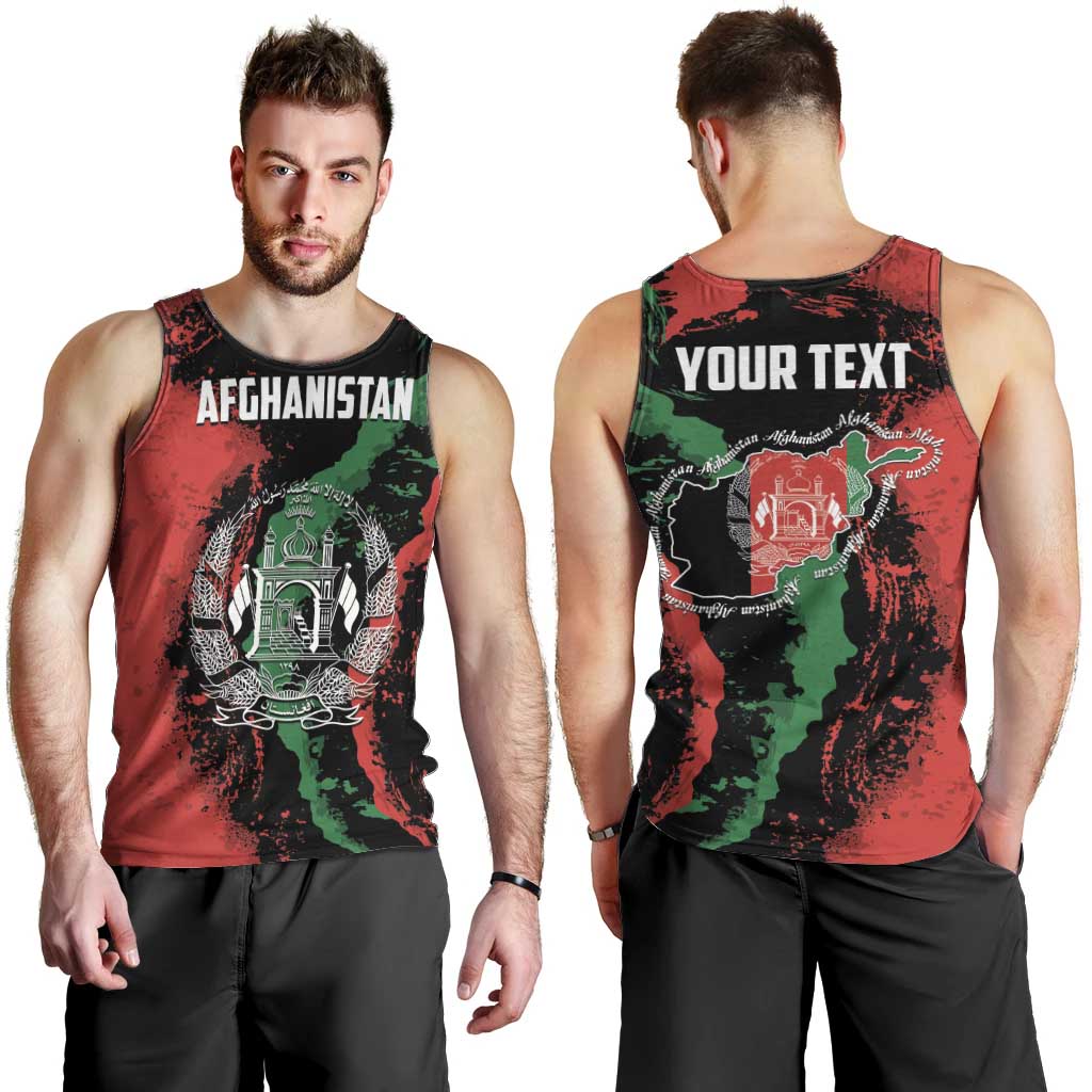 Personalized Afghanistan Men Tank Top Grunge Style