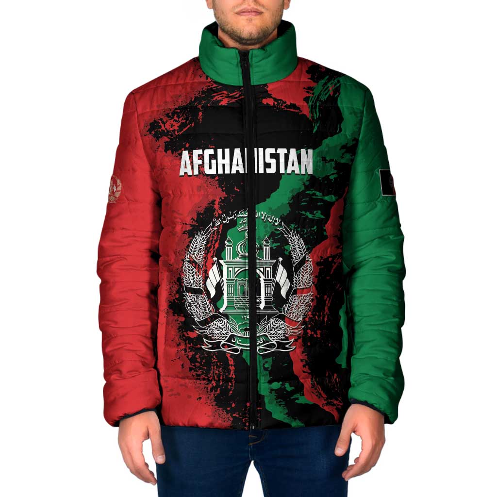 Personalized Afghanistan Padded Jacket Grunge Style