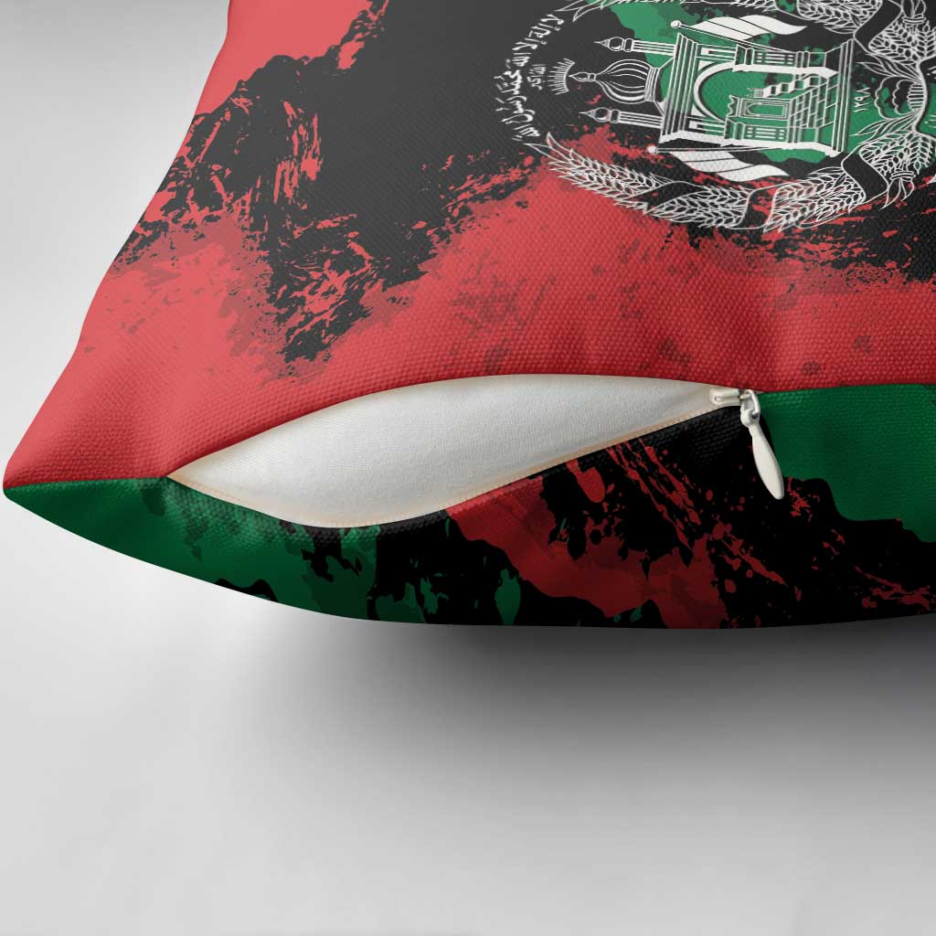 Afghanistan Pillow Cover Grunge Style