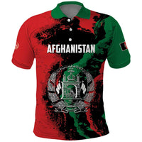 Personalized Afghanistan Polo Shirt Grunge Style