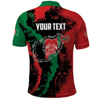 Personalized Afghanistan Polo Shirt Grunge Style