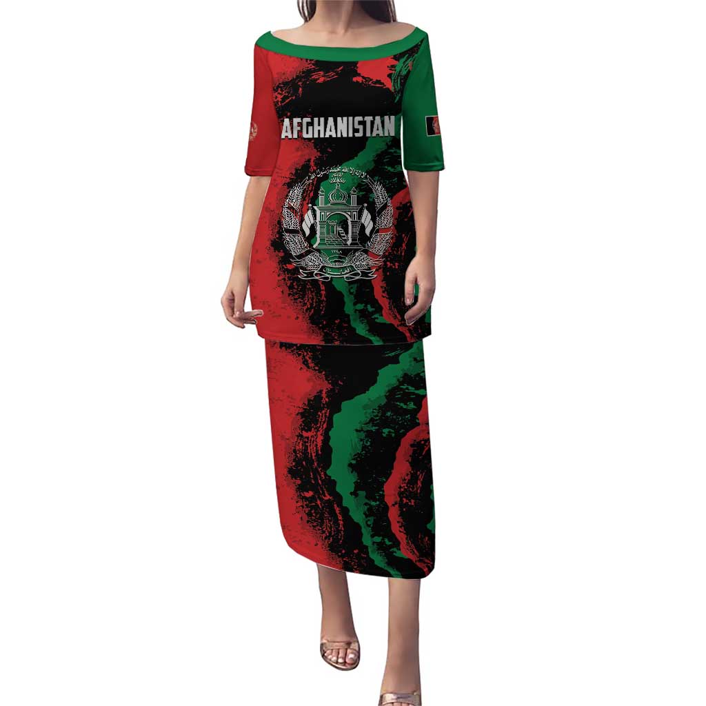 Personalized Afghanistan Puletasi Grunge Style