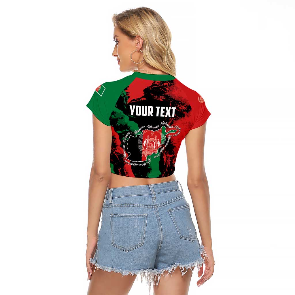 Personalized Afghanistan Raglan Cropped T Shirt Grunge Style