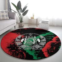 Afghanistan Round Carpet Grunge Style