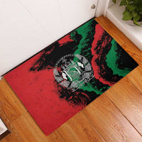 Afghanistan Rubber Doormat Grunge Style
