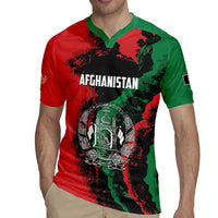 Personalized Afghanistan Rugby Jersey Grunge Style