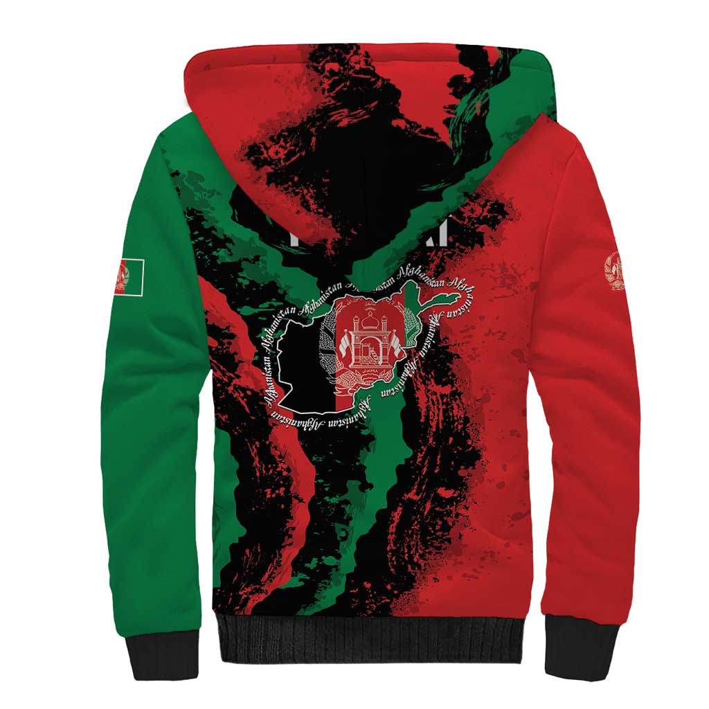 Personalized Afghanistan Sherpa Hoodie Grunge Style