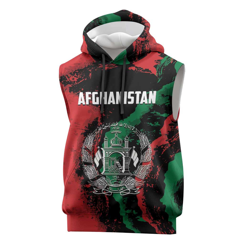 Personalized Afghanistan Sleeveless Hoodie Grunge Style