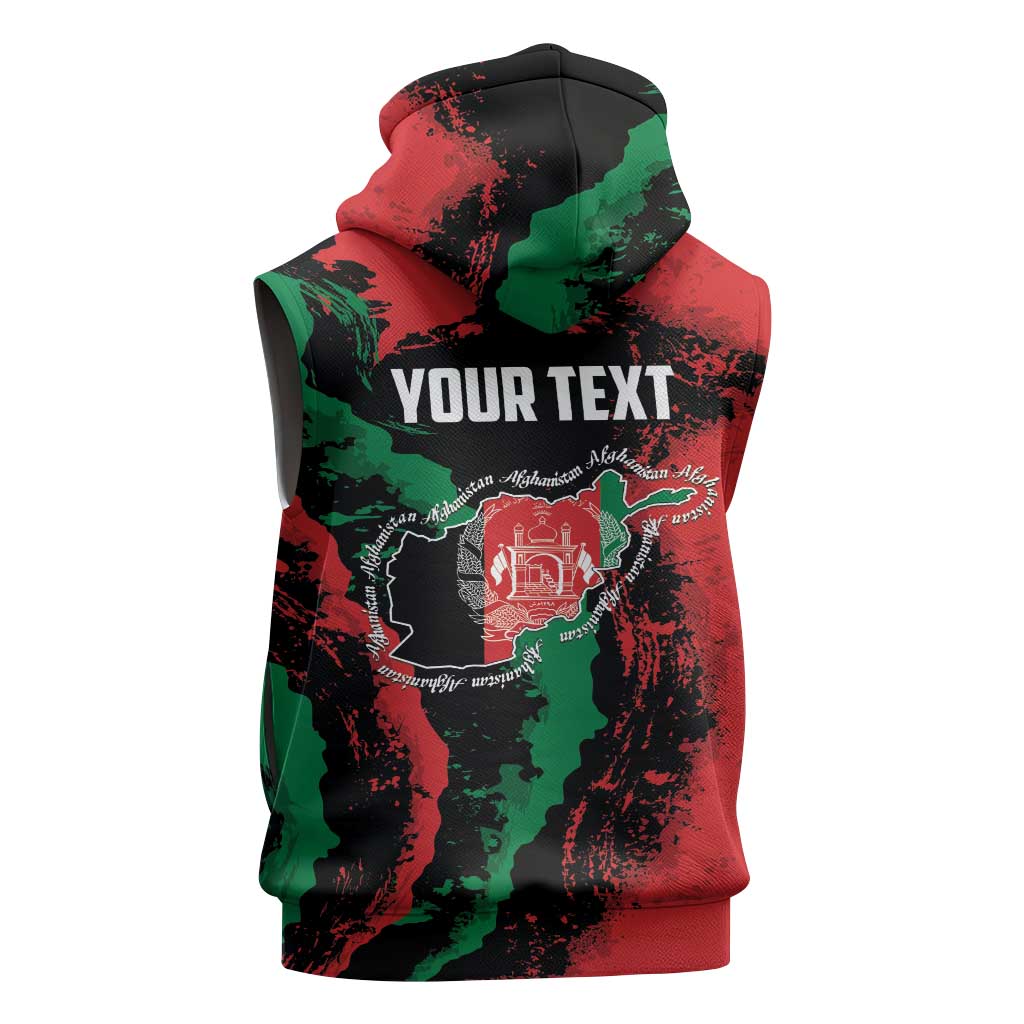 Personalized Afghanistan Sleeveless Hoodie Grunge Style