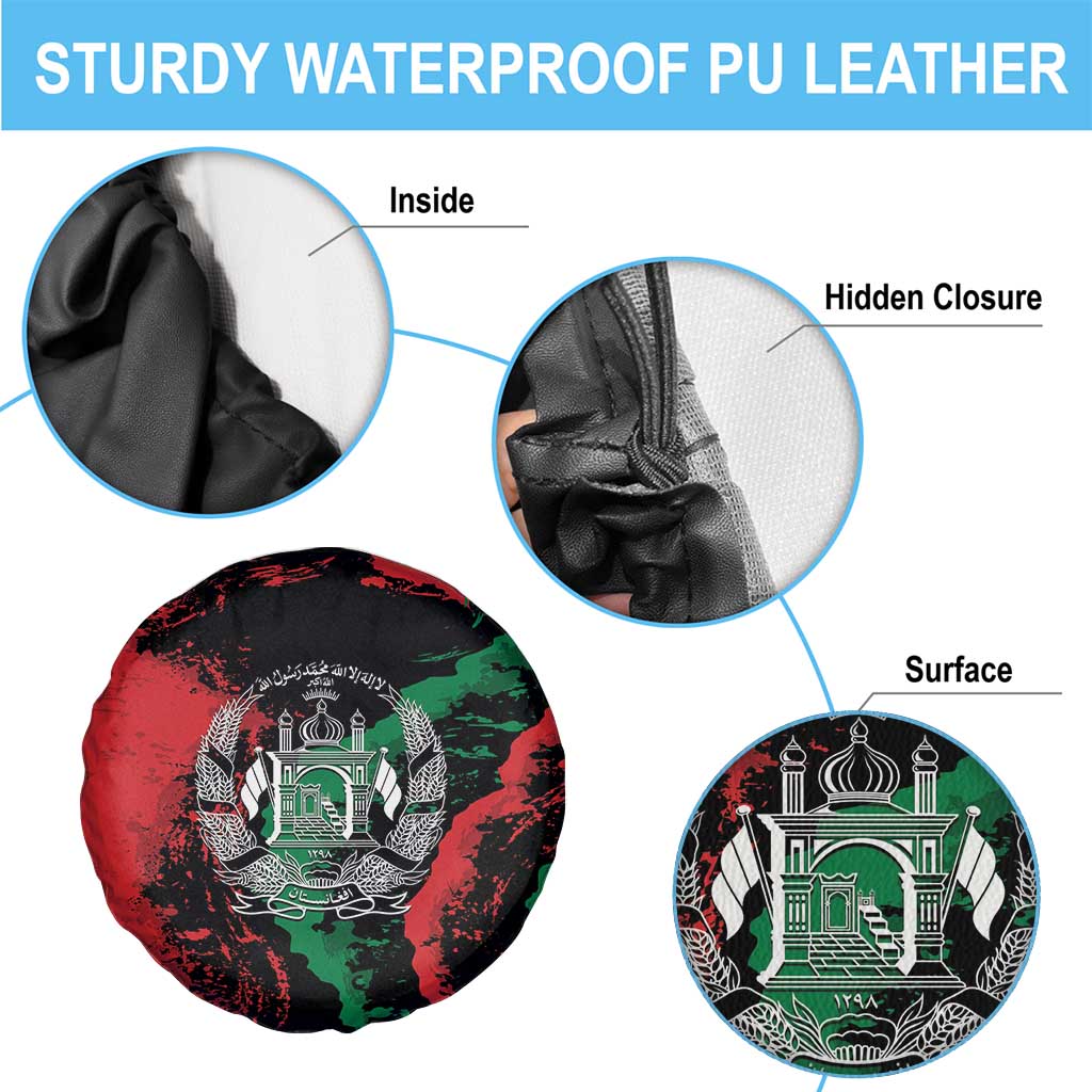 Afghanistan Spare Tire Cover Grunge Style