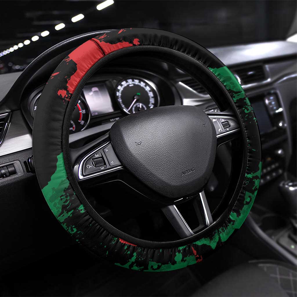 Afghanistan Steering Wheel Cover Grunge Style