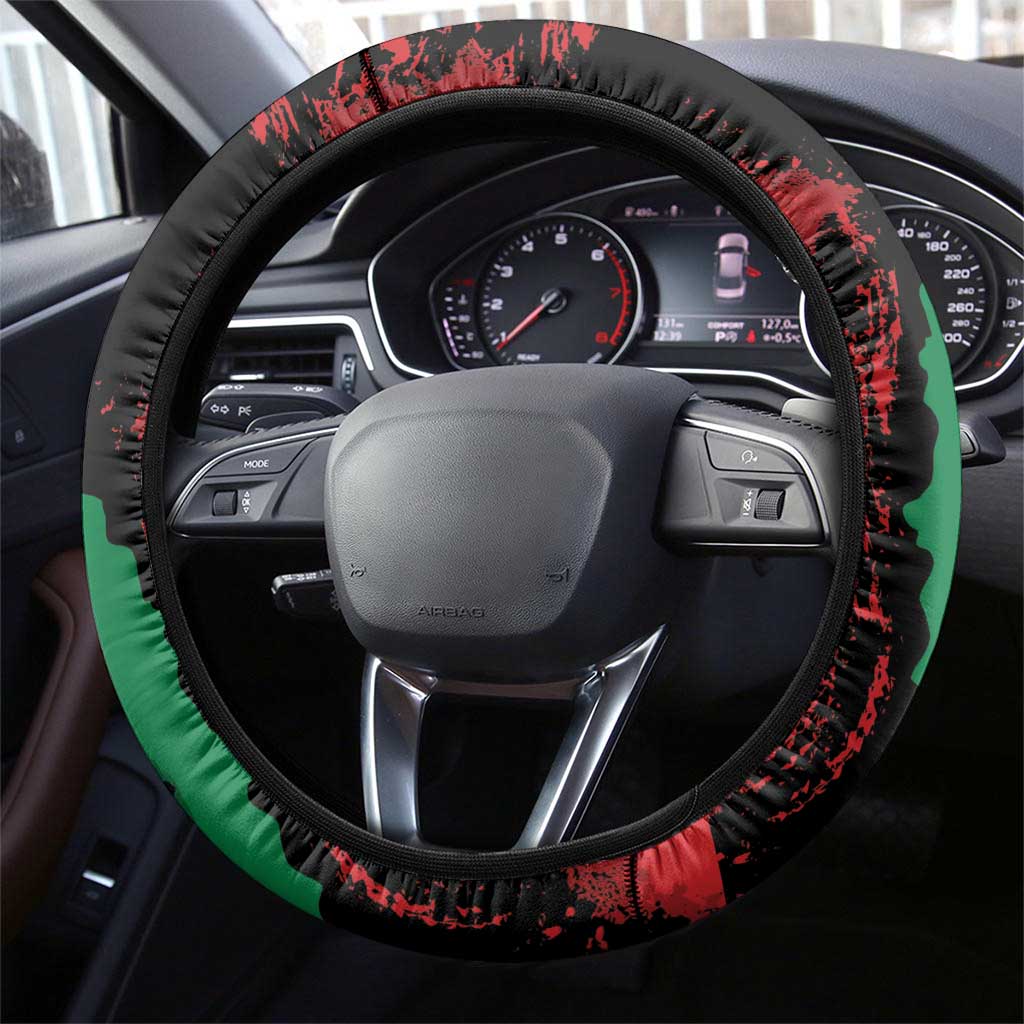 Afghanistan Steering Wheel Cover Grunge Style