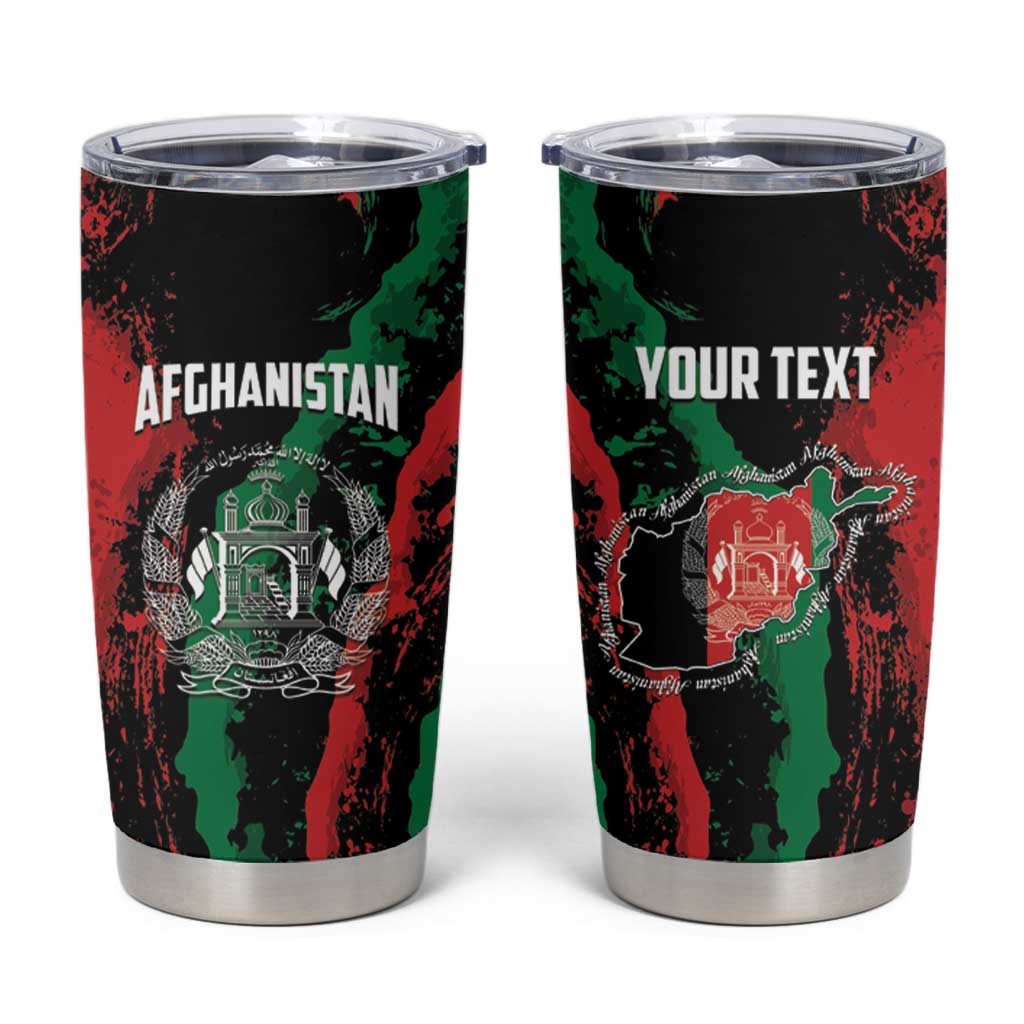 Personalized Afghanistan Tumbler Cup Grunge Style