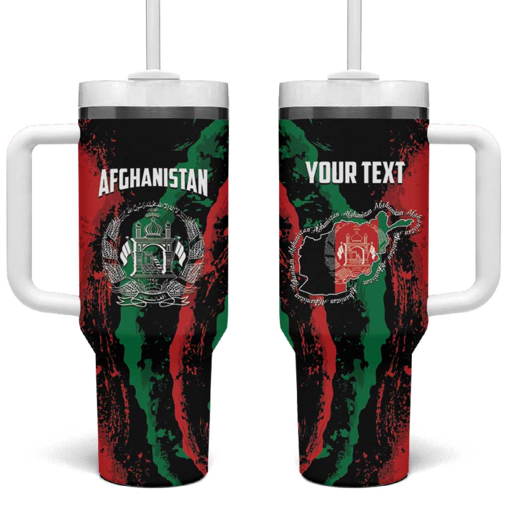 Personalized Afghanistan Tumbler With Handle Grunge Style