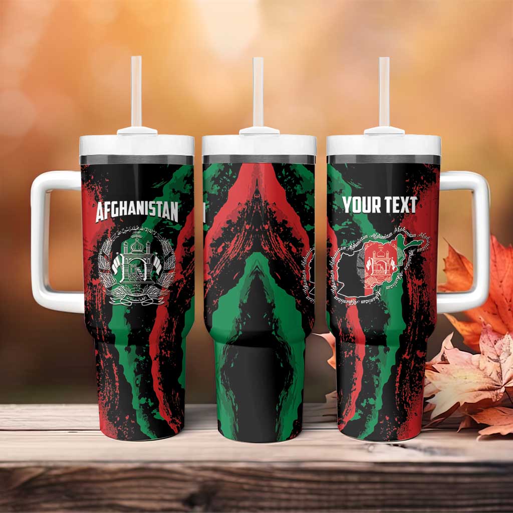 Personalized Afghanistan Tumbler With Handle Grunge Style