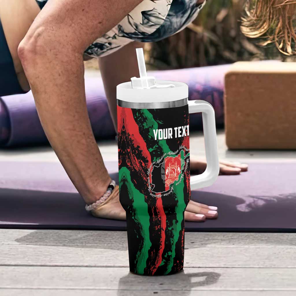 Personalized Afghanistan Tumbler With Handle Grunge Style