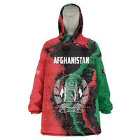 Personalized Afghanistan Wearable Blanket Hoodie Grunge Style