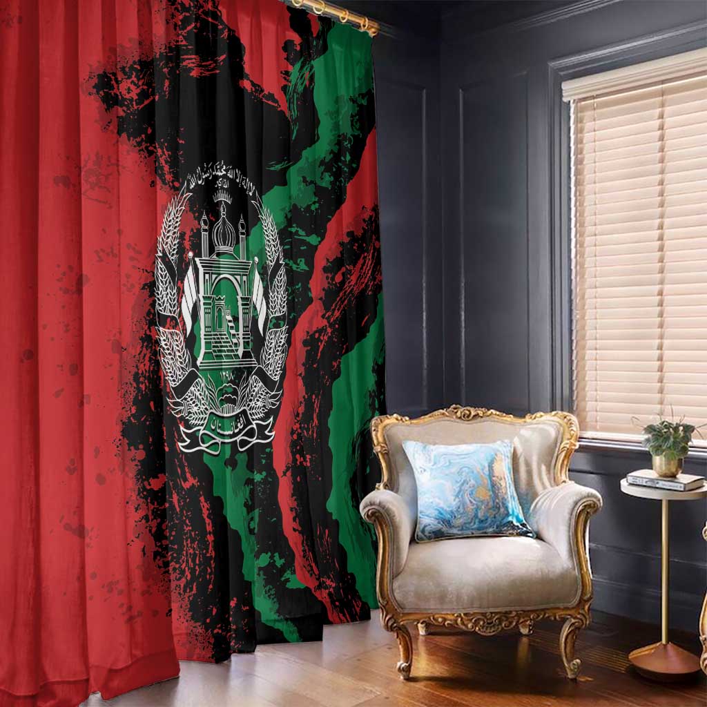 Afghanistan Window Curtain Grunge Style