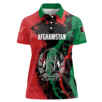 Personalized Afghanistan Women Polo Shirt Grunge Style