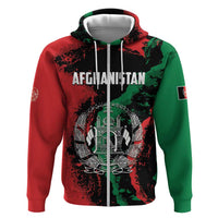 Personalized Afghanistan Zip Hoodie Grunge Style