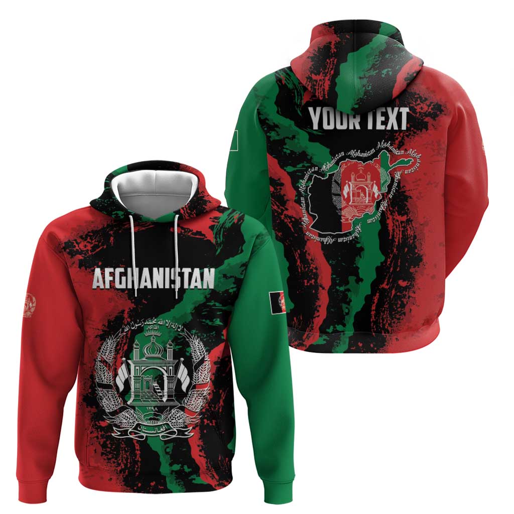 Personalized Afghanistan Zip Hoodie Grunge Style