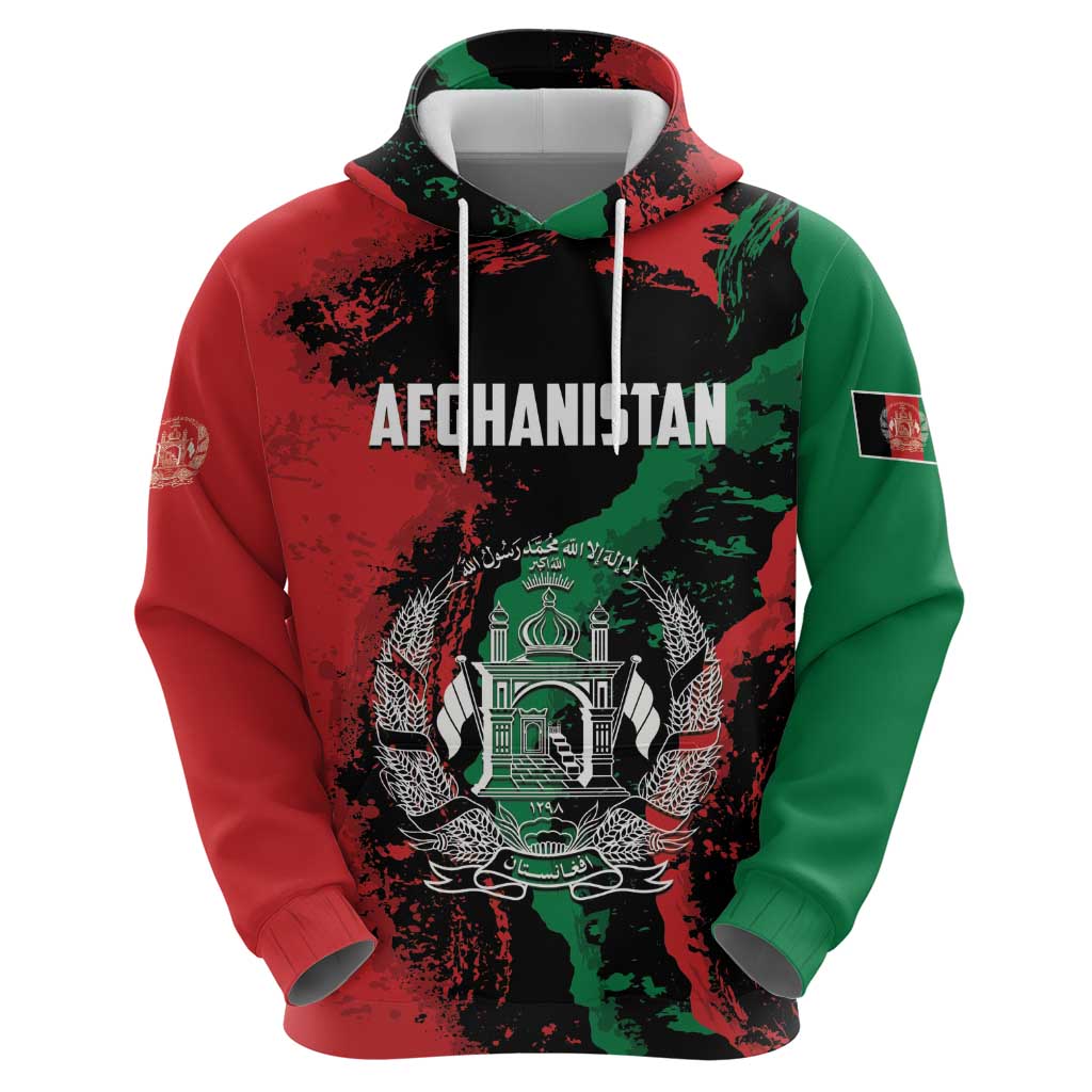 Personalized Afghanistan Zip Hoodie Grunge Style