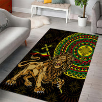 Ethiopia National Day Area Rug Lion Of Judah African Pattern - Wonder Print Shop