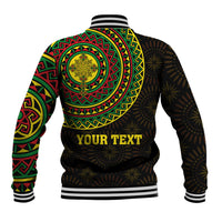 Ethiopia National Day Baseball Jacket Lion Of Judah African Pattern - Wonder Print Shop