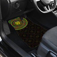 Ethiopia National Day Car Mats Lion Of Judah African Pattern - Wonder Print Shop
