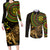 Ethiopia National Day Couples Matching Long Sleeve Bodycon Dress and Long Sleeve Button Shirt Lion Of Judah African Pattern - Wonder Print Shop