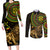 Ethiopia National Day Couples Matching Long Sleeve Bodycon Dress and Long Sleeve Button Shirt Lion Of Judah African Pattern
