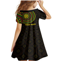 Ethiopia National Day Family Matching Mermaid Dress and Hawaiian Shirt Lion Of Judah African Pattern - Wonder Print Shop
