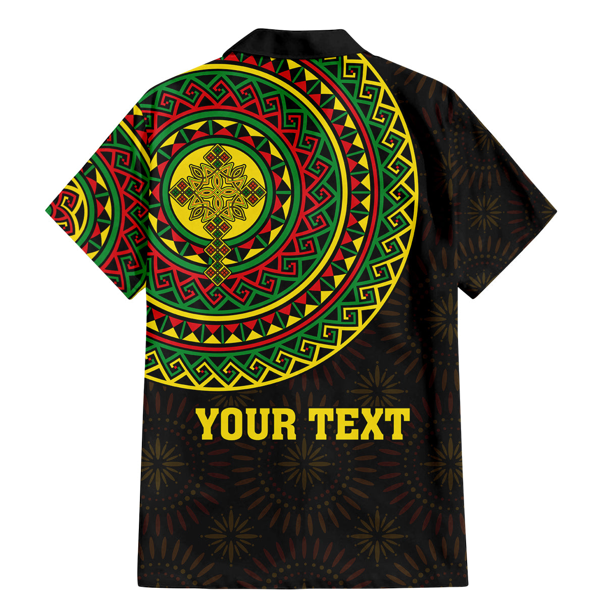 Ethiopia National Day Family Matching Mermaid Dress and Hawaiian Shirt Lion Of Judah African Pattern - Wonder Print Shop