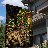 Ethiopia National Day Garden Flag Lion Of Judah African Pattern - Wonder Print Shop