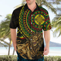 Ethiopia National Day Hawaiian Shirt Lion Of Judah African Pattern - Wonder Print Shop