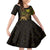 Ethiopia National Day Kid Short Sleeve Dress Lion Of Judah African Pattern - Wonder Print Shop