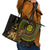 Ethiopia National Day Leather Tote Bag Lion Of Judah African Pattern