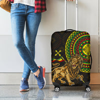 Ethiopia National Day Luggage Cover Lion Of Judah African Pattern - Wonder Print Shop