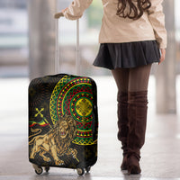 Ethiopia National Day Luggage Cover Lion Of Judah African Pattern - Wonder Print Shop