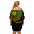 Ethiopia National Day Off Shoulder Short Dress Lion Of Judah African Pattern