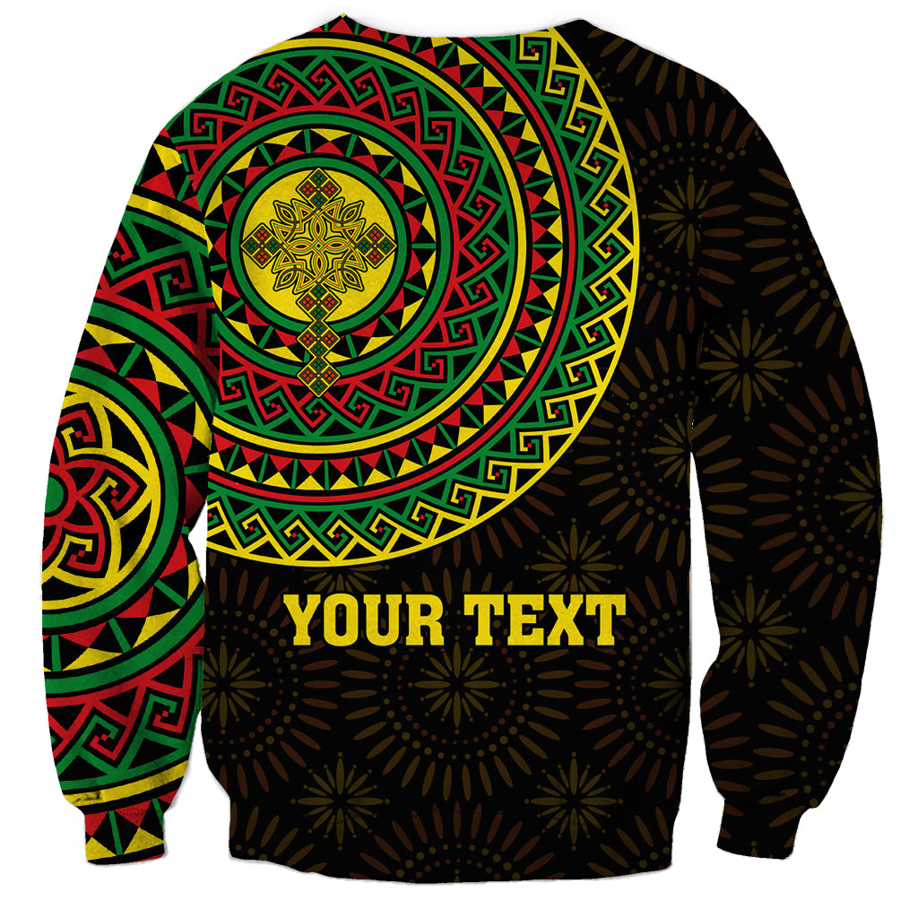 Ethiopia National Day Sweatshirt Lion Of Judah African Pattern - Wonder Print Shop