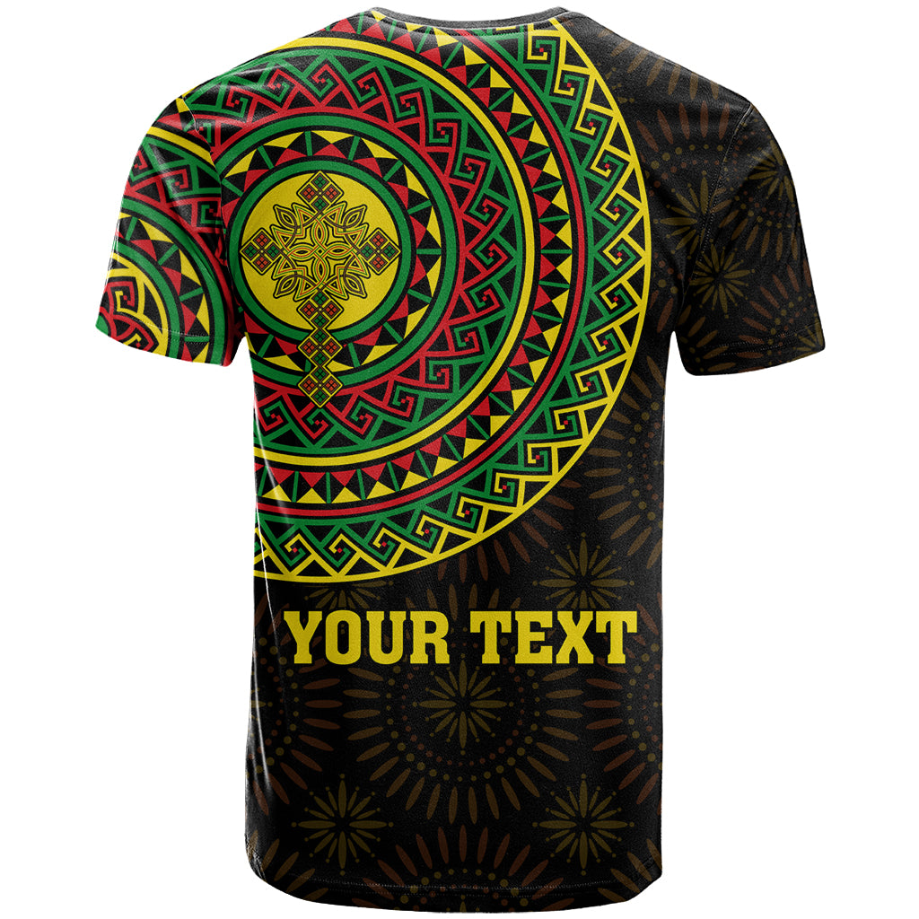 Ethiopia National Day T Shirt Lion Of Judah African Pattern - Wonder Print Shop
