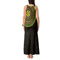 Ethiopia National Day Tank Maxi Dress Lion Of Judah African Pattern - Wonder Print Shop