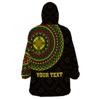 Ethiopia National Day Wearable Blanket Hoodie Lion Of Judah African Pattern - Wonder Print Shop