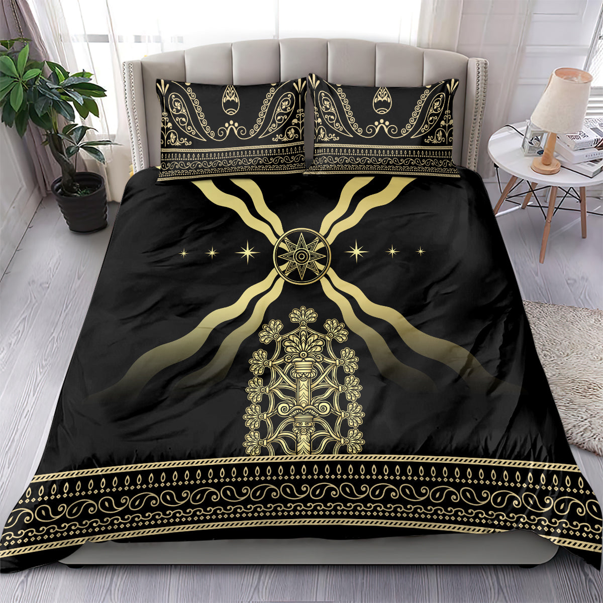 Assyria Empire Bedding Set Assyrian Mythological Spirit - Wonder Print Shop