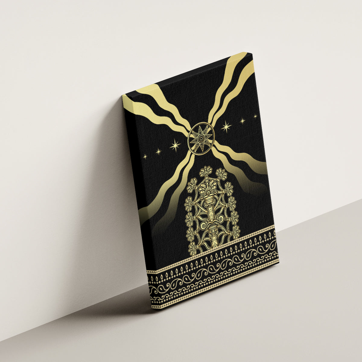 Assyria Empire Canvas Wall Art Assyrian Mythological Spirit - Wonder Print Shop