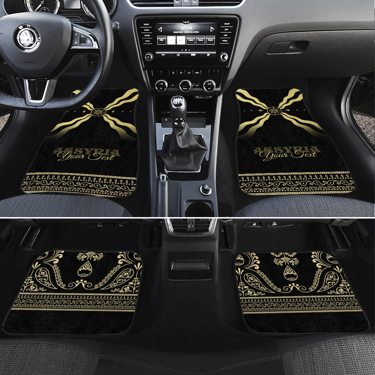 Assyria Empire Car Mats Assyrian Mythological Spirit - Wonder Print Shop